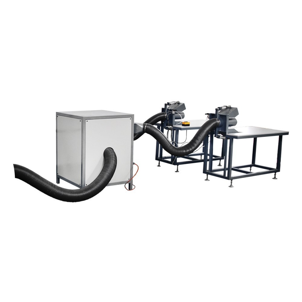 自動(dòng)送料松棉雙口定量填充線